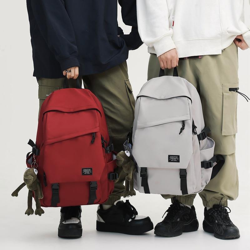 リュックサック メンズ 学生 大容量 ストリートファッション 通学 旅行 デイリー ナイロン バックパック おしゃれ 撥水 超軽量 負担軽減 姿勢サポート ブラック