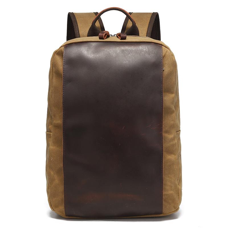 リュックサック 男女兼用 アウトドア 旅行 スポーツ 通勤 通学 ワックスキャンバス 防水 バックパック ..