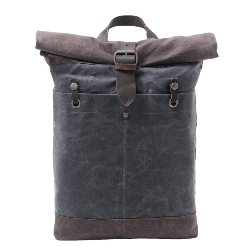 バックパック メンズ ワックス加工 キャンバス 防水 大容量 レトロ ヴィンテージ アウトドア 旅行 通学..