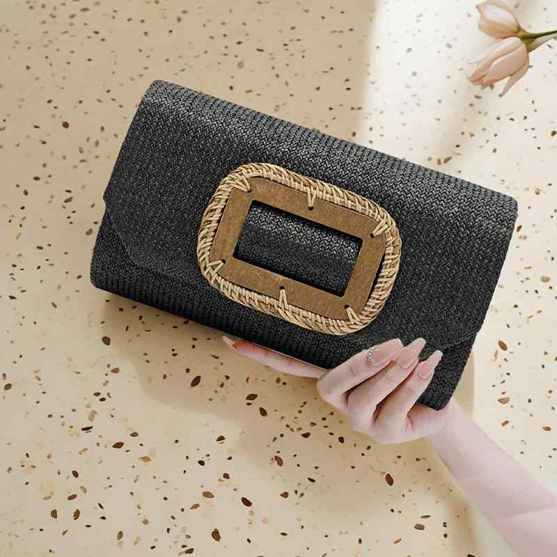 バッグ レディース 草編み クラッチバッグ パーティーバッグ フォーマル 結婚式 二次会 お呼ばれ スクエア型 上品 ハンドバッグ