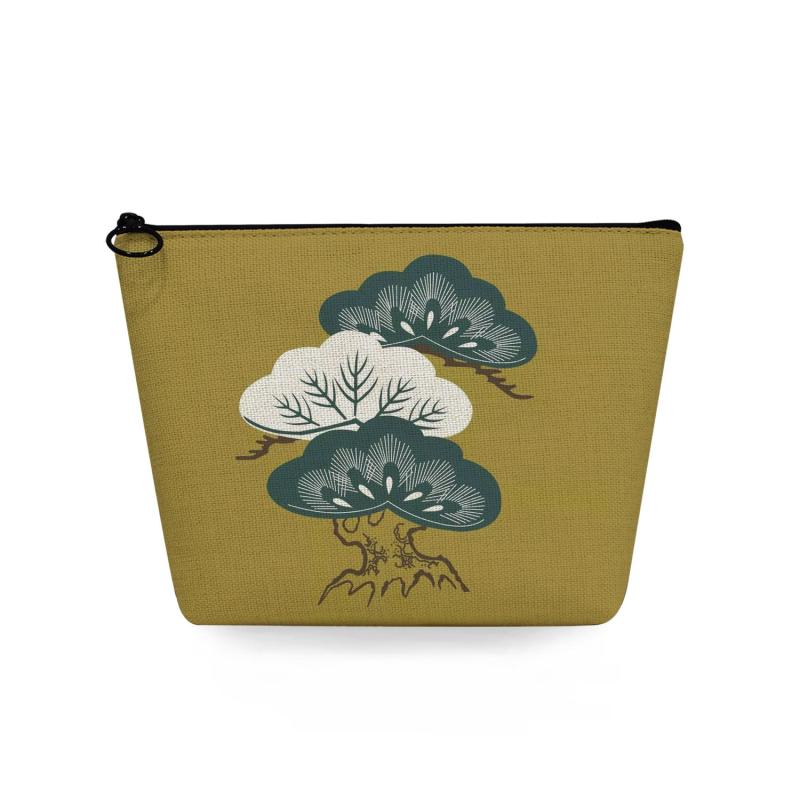 ポーチ 和柄 花柄 大容量 携帯用 リネン トラベル 旅行用 化粧品 メイク コスメ 洗面用 日常使い 収納..