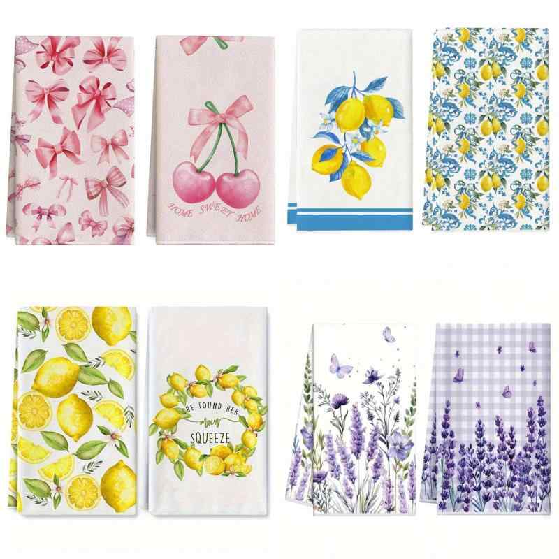 ふきん マイクロファイバー 超極細繊維 植物柄 花柄 ボタニカル柄 プリント タオル地 吸水 速乾 キッチ..