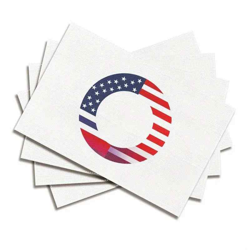 ランチョンマット アメリカ独立記念日 星条旗柄 パーティー イベント お祝い デコレーション 食卓 ダイニング キッチン テーブルマット ポリエステル製 業務用(x4)