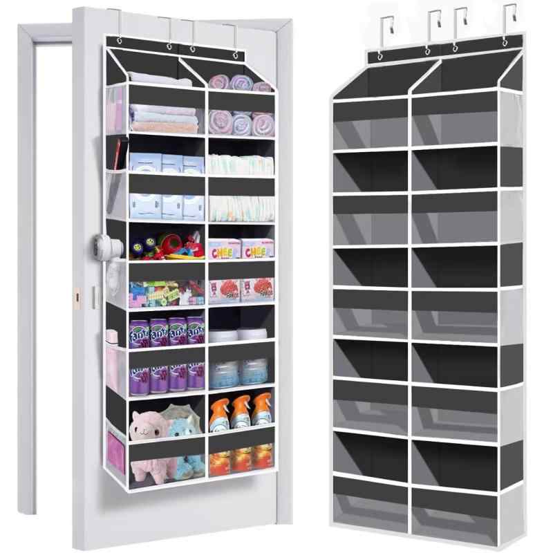 ウォールポケット シューズ収納 ドア裏収納 壁掛け 吊り下げ 透明PVC 10ポケット 2列 大容量 玄関収納 ..