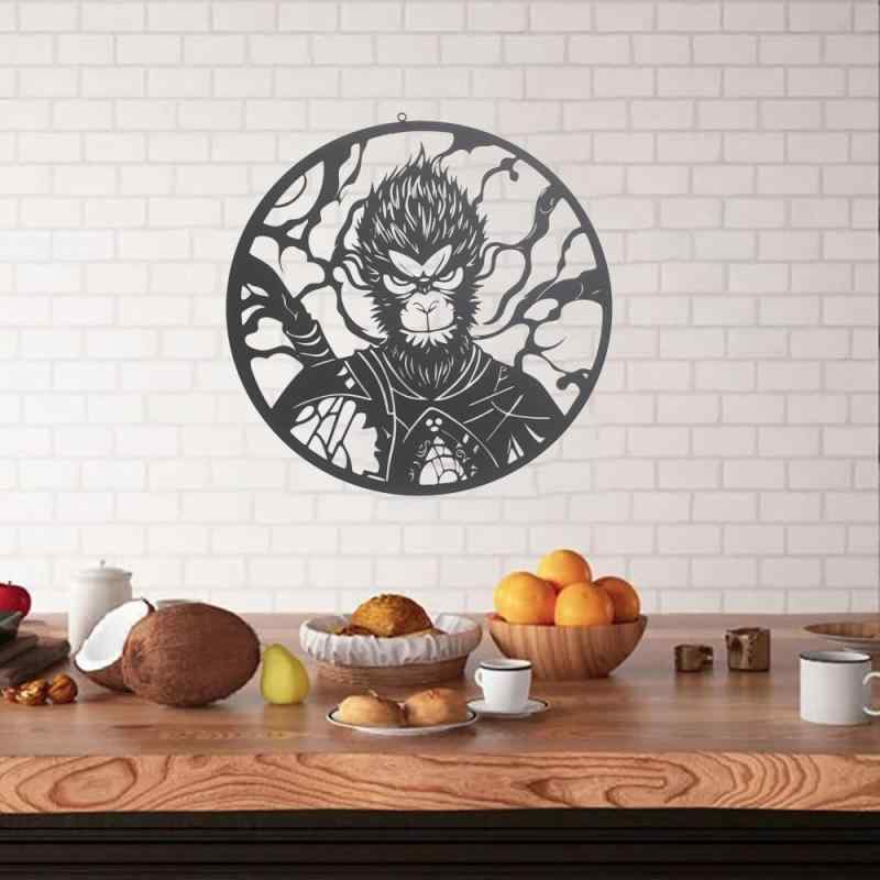 壁飾り 黒神話 悟空 闘戦勝仏 アイアン 中国風 ウォールデコ ブラック リビング 寝室 オフィス 書斎 玄..