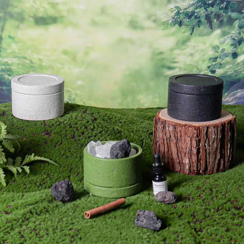 ルームフレグランス 無火式 アロマディフューザー アイスランドツンドラ クリスタルストーン 精油 長持..