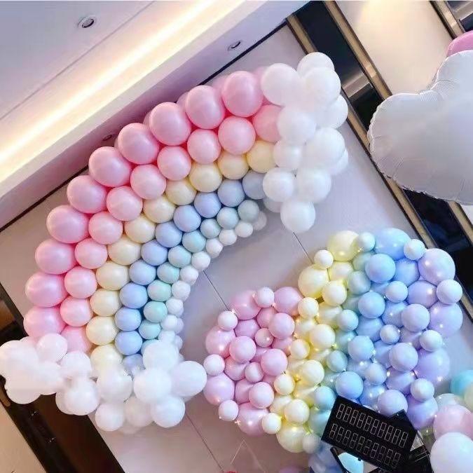 バルーン 風船 子供 キッズ マカロンカラー 二重 厚手 ラテックス製 丸型 10インチ 誕生日 結婚式 プロポーズ バースデー パーティー イベント 記念日 ...