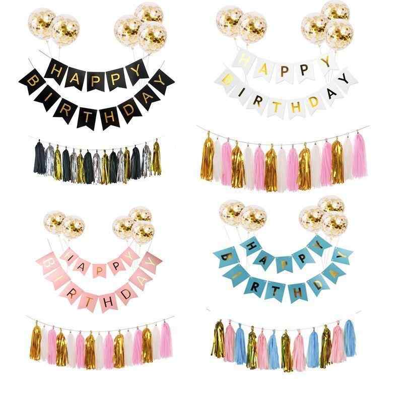 バースデー バルーン 風船 キッズ 誕生日パーティー ガーランド 金色 スパンコール キラキラ 背景飾り..