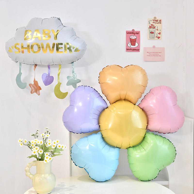 バルーン キッズ カラフル ひまわり 雲 花型 風船 誕生日 バースデー お祝い パーティー 飾り付け 撮影 フォトプロップス