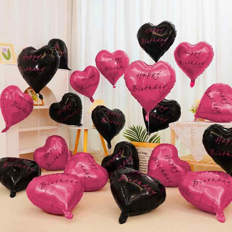 バルーン ハート アルミ製 ロマンチック プロポーズ 告白 室内装飾 誕生日 バレンタイン 記念日 パーティー イベント サプライズ デコレーション 風船