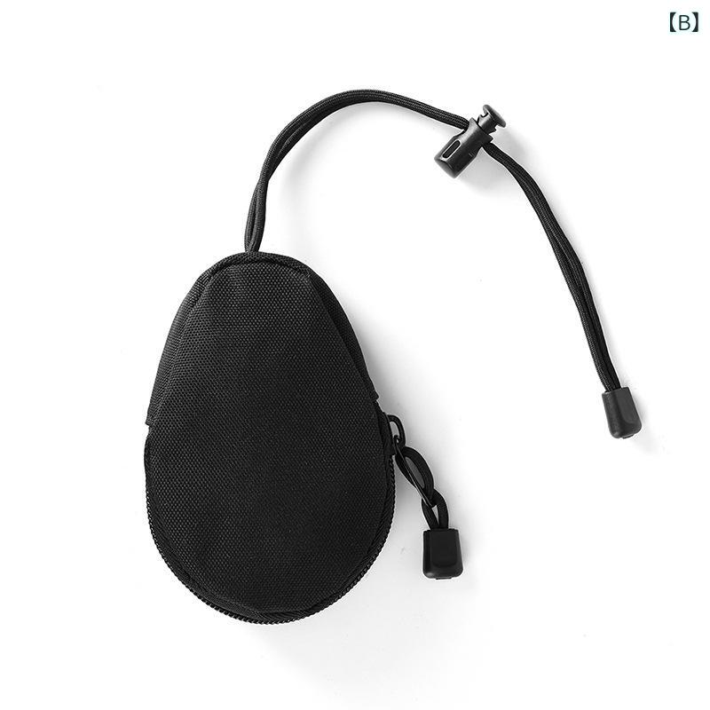 花りぼんのポーチ ユニセックス アウトドア キーケース 小銭入れ 小物入れ イヤホン収納 データケーブル収納 ドローストリング ミニポーチ オックスフォード 迷彩柄｜アングル3