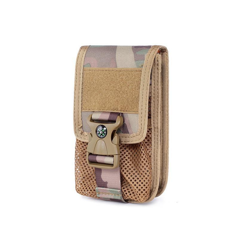 ウエストバッグ 男女兼用 アウトドア スポーツ 高密度ナイロン製 ダブルレイヤー スマホ収納 メッシュ..