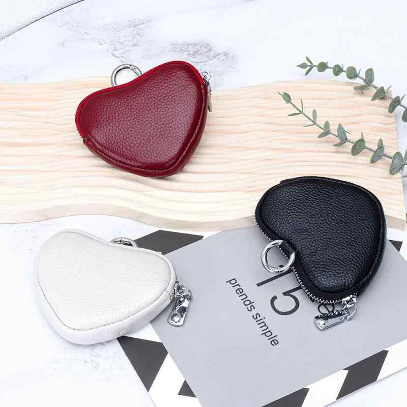 小銭入れ レディース 牛革 高級感 ハート型 イヤホン コインケース キーホルダー ミニ シンプル ミニ財布 普段使い カジュアル 春夏 無地