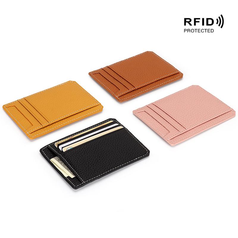 カードケース レディース RFID スキミング防止 本革 牛革 ソフトレザー コンパクト ミニマリスト 大容..
