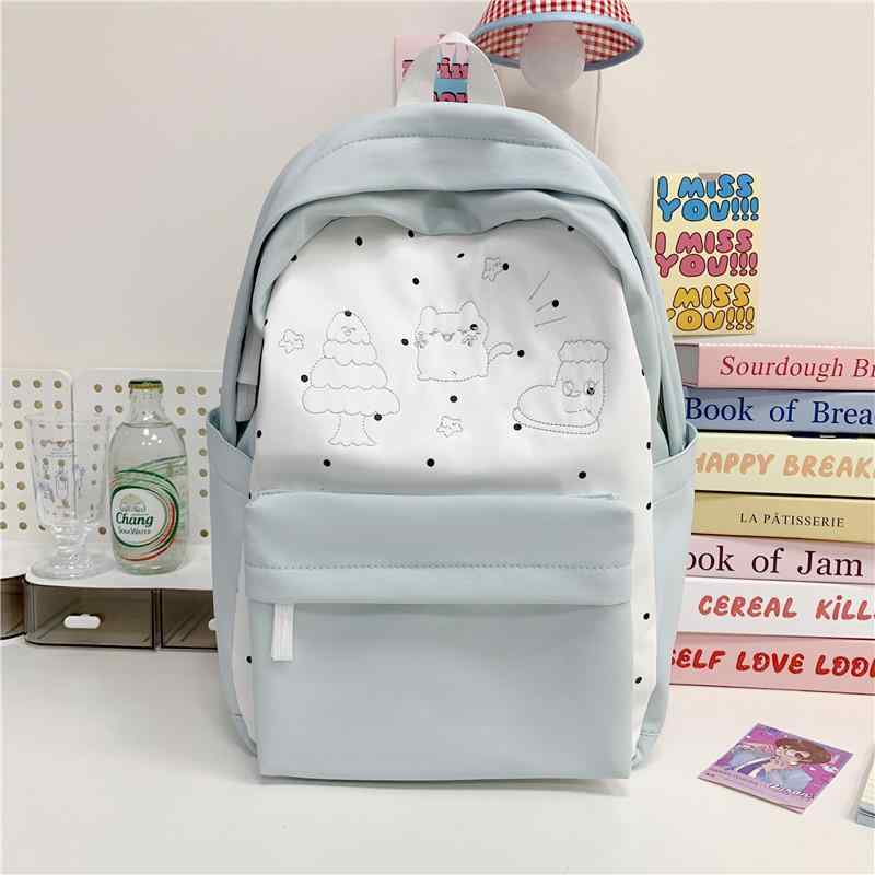 リュックサック レディース 女の子 通学 スクール 学生 大容量 ナイロン カジュアル 無地 おしゃれ 普..