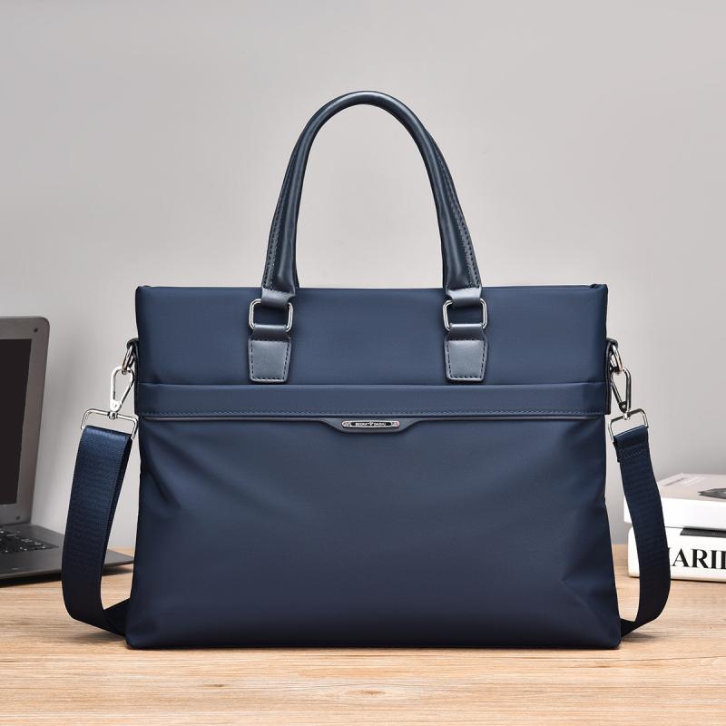 ビジネス鞄 メンズ ショルダー ブリーフケース 手提げ 14インチPC対応 オックスフォード生地 帆布 PUレ..