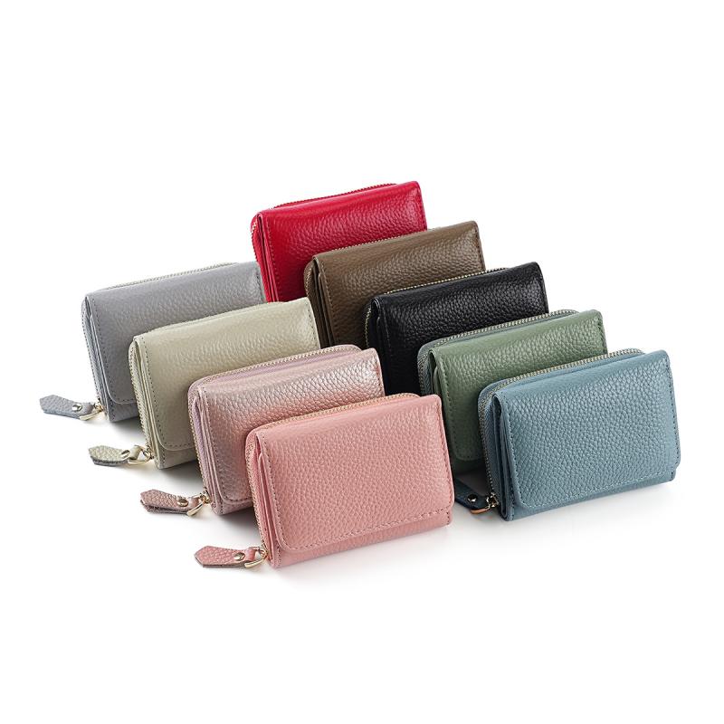 財布 メンズ レディース 牛革 レザー 二つ折り アコーディオン カードケース RFID 磁気防止 小銭入れ ..