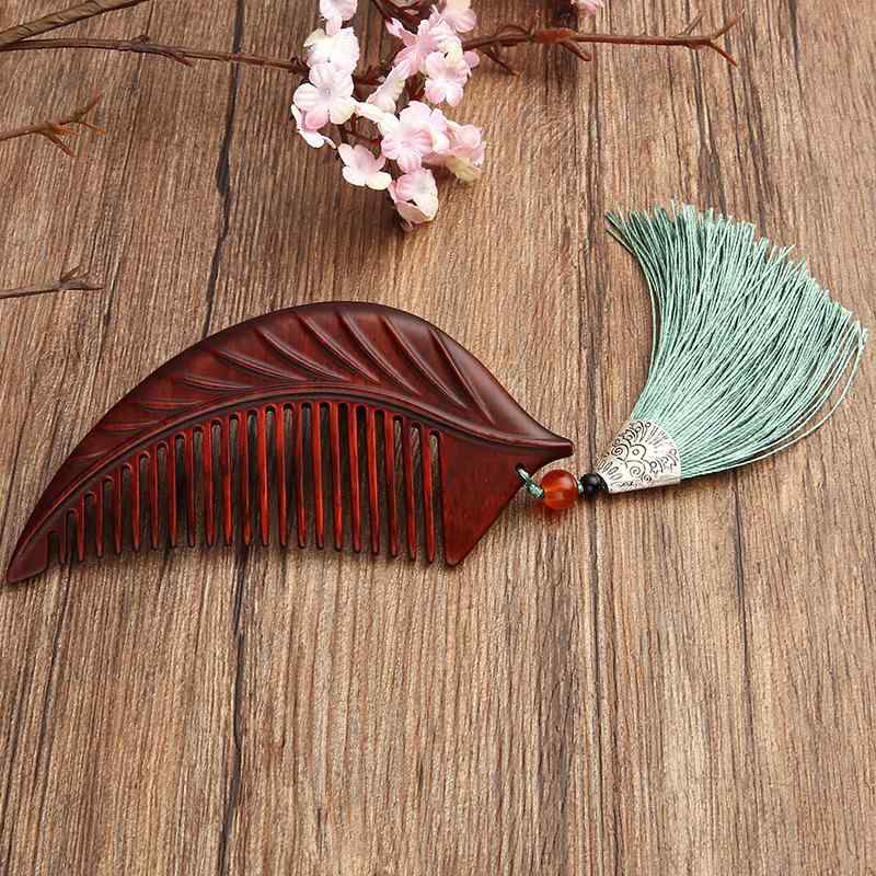 櫛 紅木製 ヘアブラシ 頭皮マッサージ 携帯用 コンパクト 天然木製 静電気防止 なめらか 頭皮ケア ギフト プレゼント 結婚祝い 誕生日 記念日 母の日 父の日 敬老の日