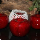 置物 紅檀木彫り リンゴ 開運 縁起物 オブジェ クリスマス ギフト プレゼント インテリア小物 卓上 玄関 リビング デスク飾り 新築祝い 誕生日 贈り物 高...
