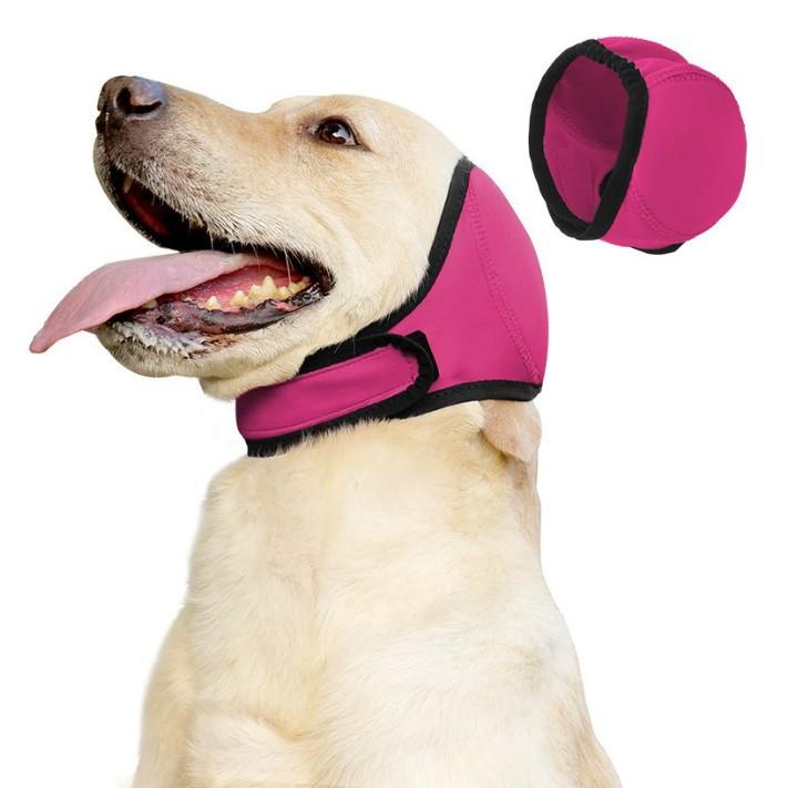 犬用 リラックス 耳カバー スヌード 不安軽減 ストレス対策 雷対策 騒音対策 聴覚保護 防水 夏 スイミ..