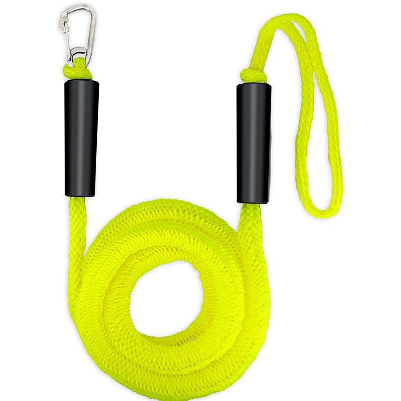 マリンロープ 伸縮性 高強度 ポリエチレン製 ボート 係留 ドッキング M8フック付き カヤック アンカー ..