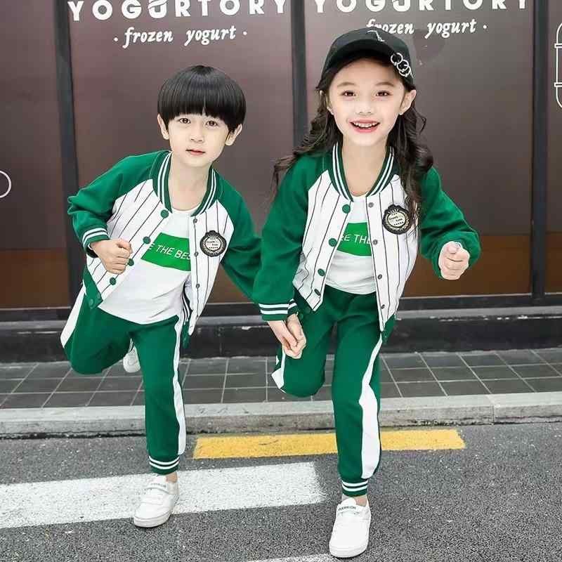 制服 キッズ 男女兼用 幼稚園 小学生 先生 教師 クラス服 運動会 通年 ベースボールウェア ジャケット ..