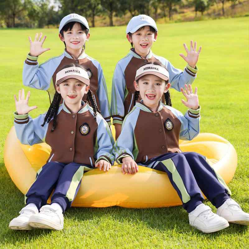 制服 キッズ 小学生 幼稚園 男女兼用 春秋 スクールウェア セットアップ 3点セット 綿 学院風 運動着 通学 入学 卒業