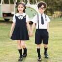 子供服 キッズ 小学生 スクールウェア 制服 春夏 半袖 スカートセット 卒業式 卒園式 入学式 発表会 英国風 学院風 フォーマル 綿 男の子 女の子