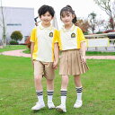 キッズ スクールウェア 半袖 セットアップ コットン100% 幼稚園 小学生 子供服 体操服 運動会 通学 2点セット ショートパンツ ショートスカート 男女兼...