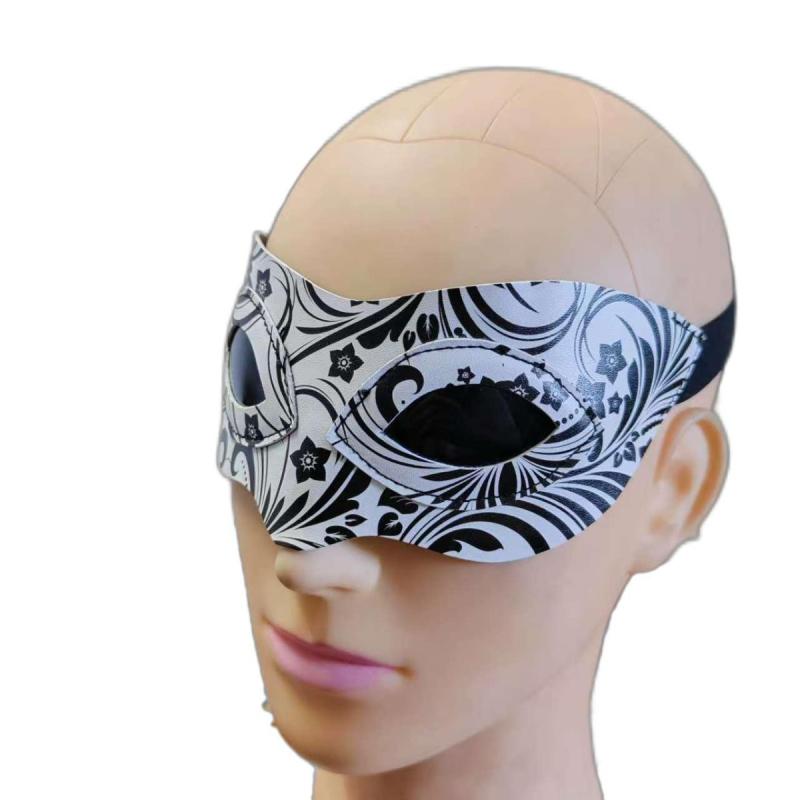 マスク ゾロ 半顔マスク 仮装 ハロウィン パーティー コスプレ イベント 舞踏会 おもしろ PUレザー 黒 白 イースター カーニバル 誕生日 卒業パーティー エイプリルフール