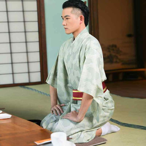 和服 メンズ 男性用 伝統和装 フォーマル 花火大会 納涼祭 普段使い 日常着 ポリエステル素材 ポリエステル混紡 粋な着こなし ライトイエロー ベージュ セット 和服 メンズ 男性用 伝統和装 フォーマル 花火大会 納涼祭 普段使い 日常着 ポリエステル素材 ポリエステル混紡 粋な着こなし ライトイエロー ベージュ セット