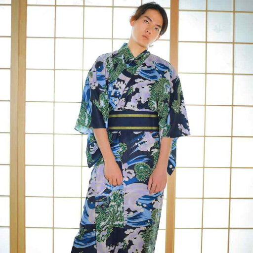 和服 メンズ 男性用 着物 和装 伝統 武士風 侍風 雲龍柄 龍模様 プリント ポリエステル 和風 民族衣装 日常使い カジュアル オールシーズン 通年 和服 メンズ 男性用 着物 和装 伝統 武士風 侍風 雲龍柄 龍模様 プリント ポリエステル 和風 民族衣装 日常使い カジュアル オールシーズン 通年