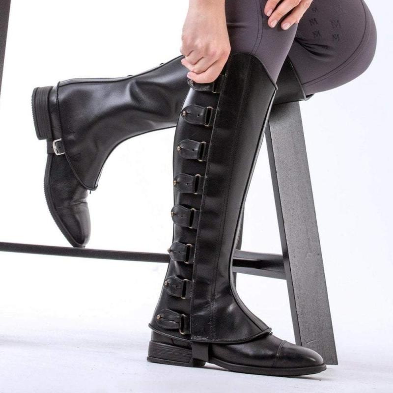 レッグガード メンズ 大人用 欧米風 ヴィンテージ バイキング 中世 ルネサンス ハイカット サイズ調節可能 PUレザー ふくらはぎ保護 コスプレ アウトドア用 ブラック ダークブラウン