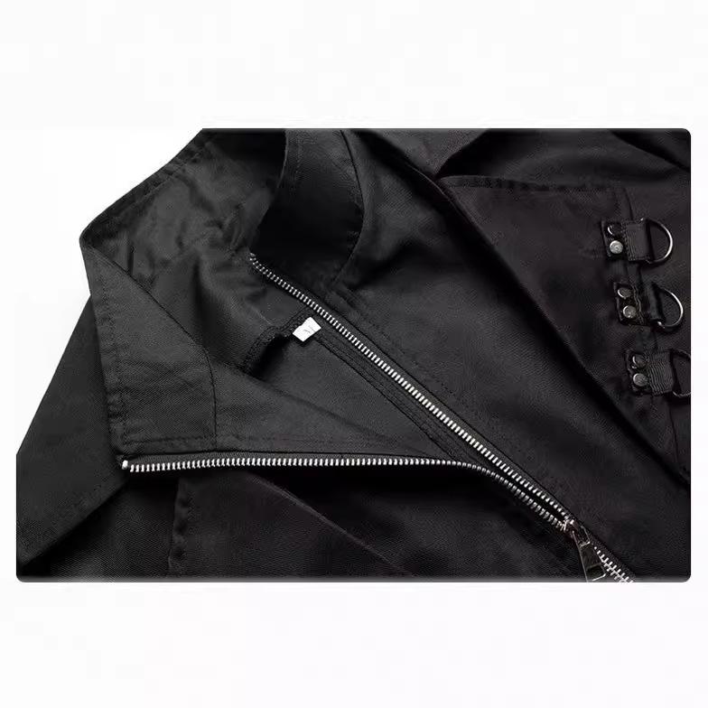 ジャケット メンズ ロック スタイル 中世 ルネサンス パンク ゴシック レトロ ロング丈 舞台 衣装 ハロウィン コスチューム イベント 仮装 ポリエステル素材