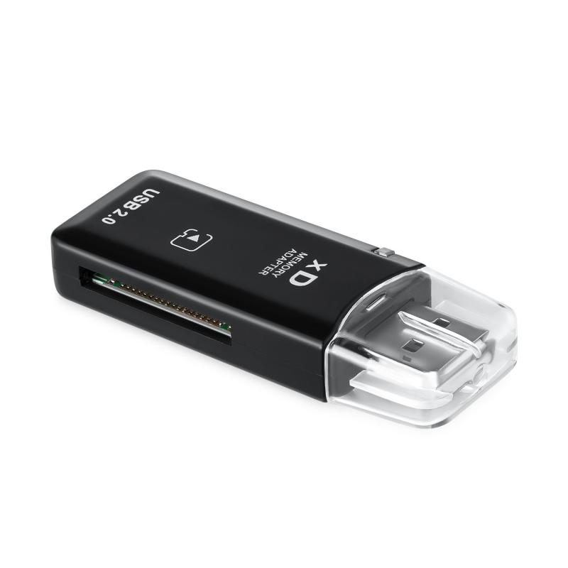 eTE USB2.0 ブラックカラー 高速 xD メモリーカードリーダー オリンパスと富士 XDピクチャーカード1GB 2GB対応
