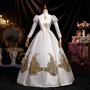 ドレス レディース ロシア風 プリンセス ヨーロッパ風 宮廷風 レトロ クラシック ヴィンテージ ロング丈 礼服 ロケーションフォト 撮影 舞台衣装 演劇 発表...