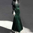 セットアップ レディース ロリータファッション トップス マーメイドスカート 幽暗の森 レトロ デイリー 普段使い かわいい キュート ポリエステル 秋冬 オフショルダー ノースリーブ チャイナ風