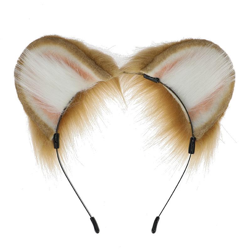 カチューシャ ユニセックス ハムスター 獣耳 かわいい ふわふわ もこもこ ぬいぐるみ素材 ハンドメイド リアル コスプレ 仮装 イベント小物