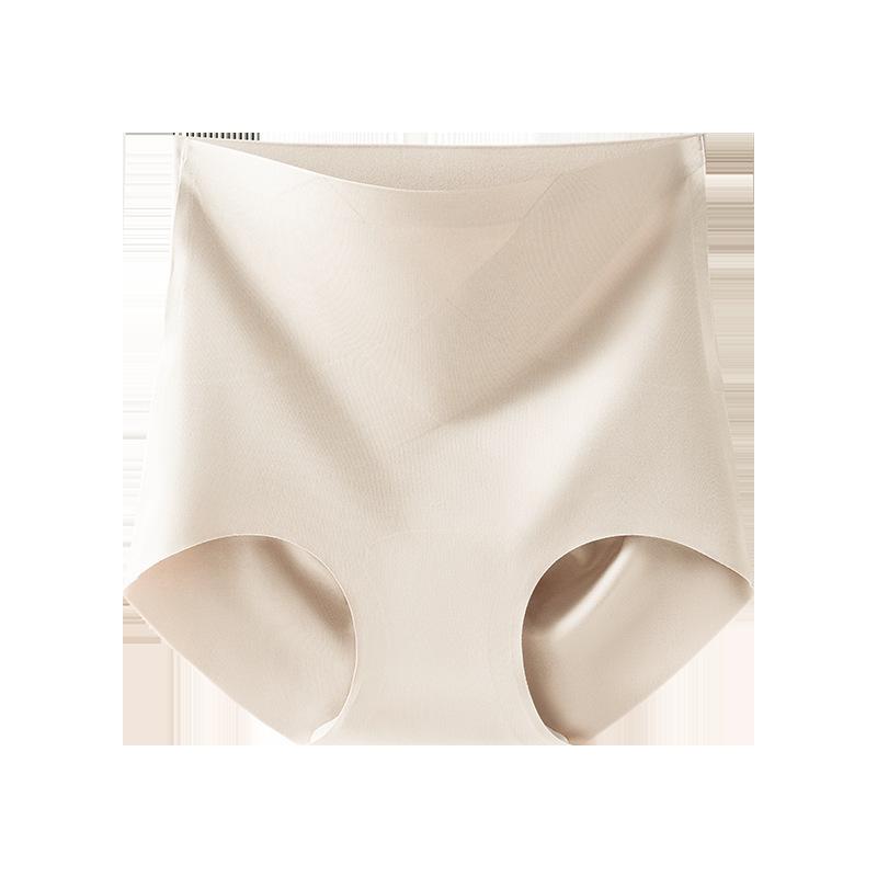 ショーツ レディース 女性用 一体型 無縫製 接触冷感 ハイウエスト シルク 股上深め ヒップアップ 補正 通気性 腹部引き締め