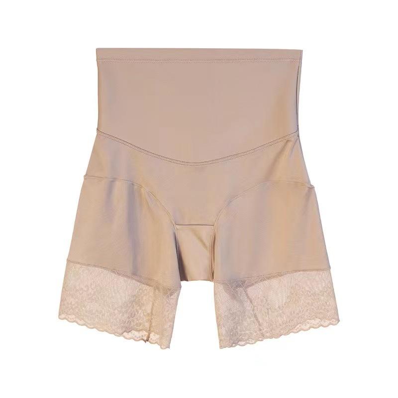 補正下着 レディース シームレス ハイウエスト レース 強力 ヒップアップ お腹引き締め 骨盤サポート 通気性 ボディメイク ナイロン ショートガードル ブラック ベージュ