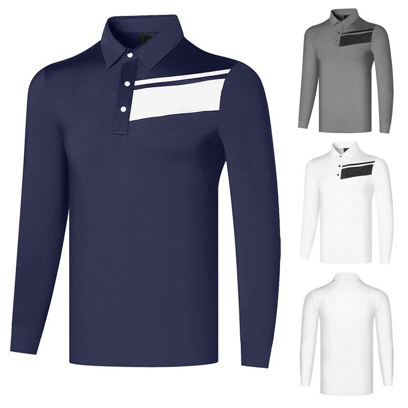 ポロシャツ メンズ ゴルフウェア 長袖 スポーツ 吸汗速乾 通気性 カジュアル ポロ襟 再生繊維 ポリエス..