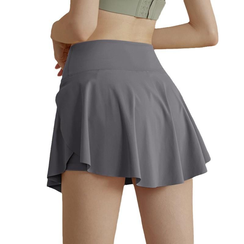 スカパン レディース テニス ゴルフ ヨガ フィットネス スポーツ 吸汗速乾 ストレッチ プリーツ ショー..