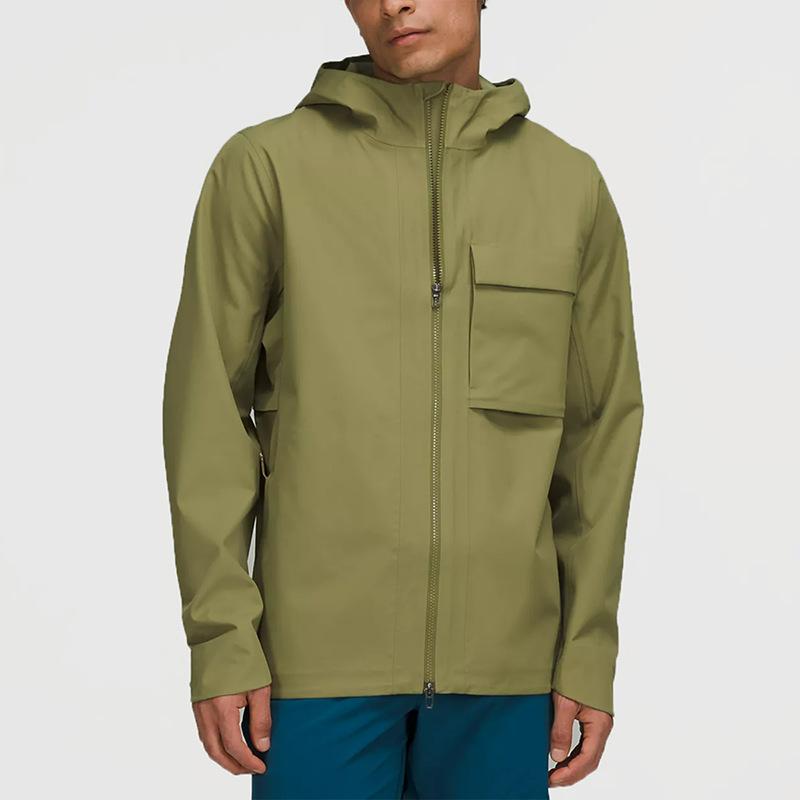 ゴルフジャケット 男性用 2WAYストレッチ 撥水 防水 軽量 高機能 ポリエステル スポーツウェア トレー..