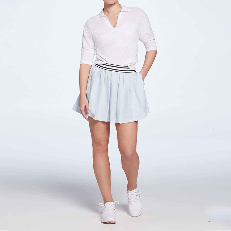 スカート レディース スポーツ テニス ゴルフ ウェア 速乾 吸汗 ポリエステル 無地 春夏 ランニング ア..