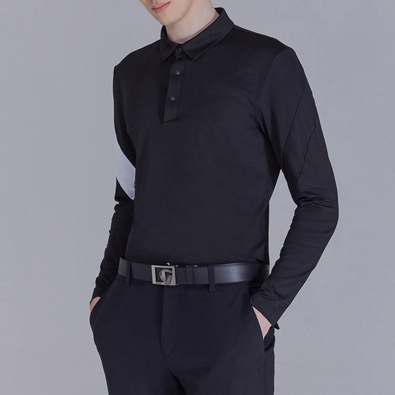 ポロシャツ メンズ 長袖 ゴルフウェア スポーツウェア トレーニングウェア 快適 切り替え ポリエステル..