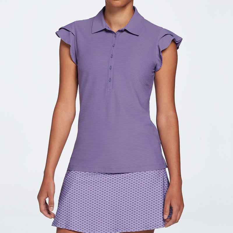 ポロシャツ レディース ゴルフ スリムフィット 刺繍 春夏 ポリエステル スポーツ アウトドア ランニン..