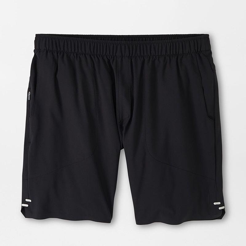 ショートパンツ メンズ 高品質 ポリエステル ストレッチ クラシックフィット ゴルフ ランニング アウトドア スポーツ 春夏 無地 ブラック グレー ダークブルー