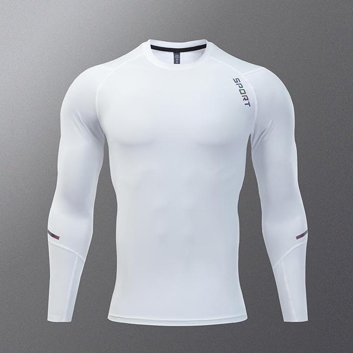 フィットネスウェア メンズ 長袖 スポーツウェア トレーニングウェア ランニング バスケットボール コンプレッションウェア 吸湿速乾 高伸縮性 ポリエステル 再生繊維 ジム サイクリング 運動着