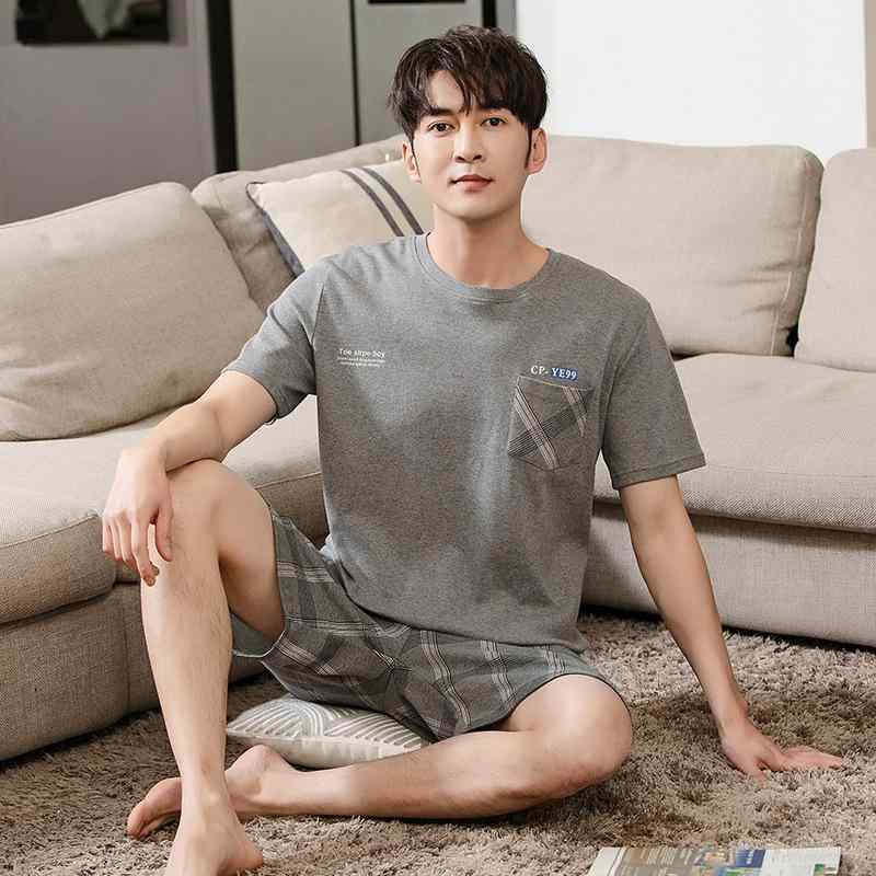 パジャマ メンズ 大きいサイズ 夏 半袖 ショートパンツ 綿100% ゆったり ルームウェア 部屋着 薄手 通気性 快適 お出かけ対応