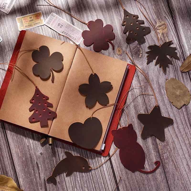 しおり ブックマーク クレイジーホースレザー 本革 フルグレインレザー 手作り ハンドメイド 読書 文房..